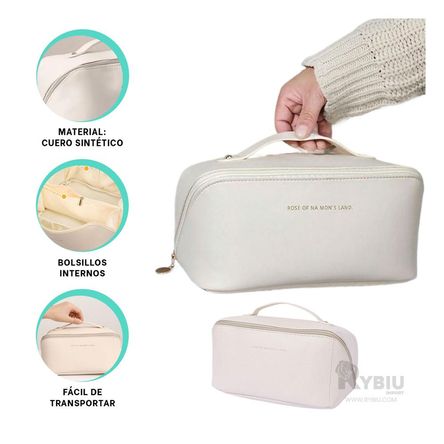 Estuche Compacto de Makep en Blanco Y+Banderitas Adhesivas