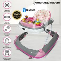 Andador Musical Plegable con Bluettoth «RUDDER» Pink