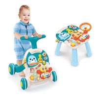 Andador Y Mesa Activa Para Bebés 2 En 1 Celeste
