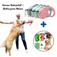 Correa de Nailon Retráctil para Perro 5metros Más Bolsas
