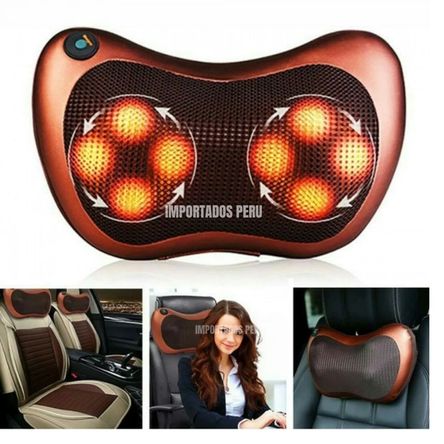 Almohada masajeador cervical shiatsu corporal termoterapia relajante