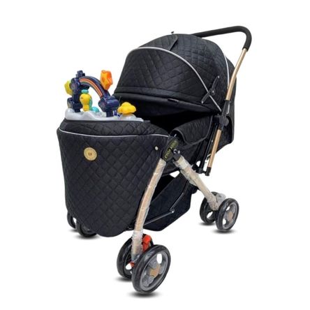 Coche Cuna Musical de Lujo Summer Day Negro