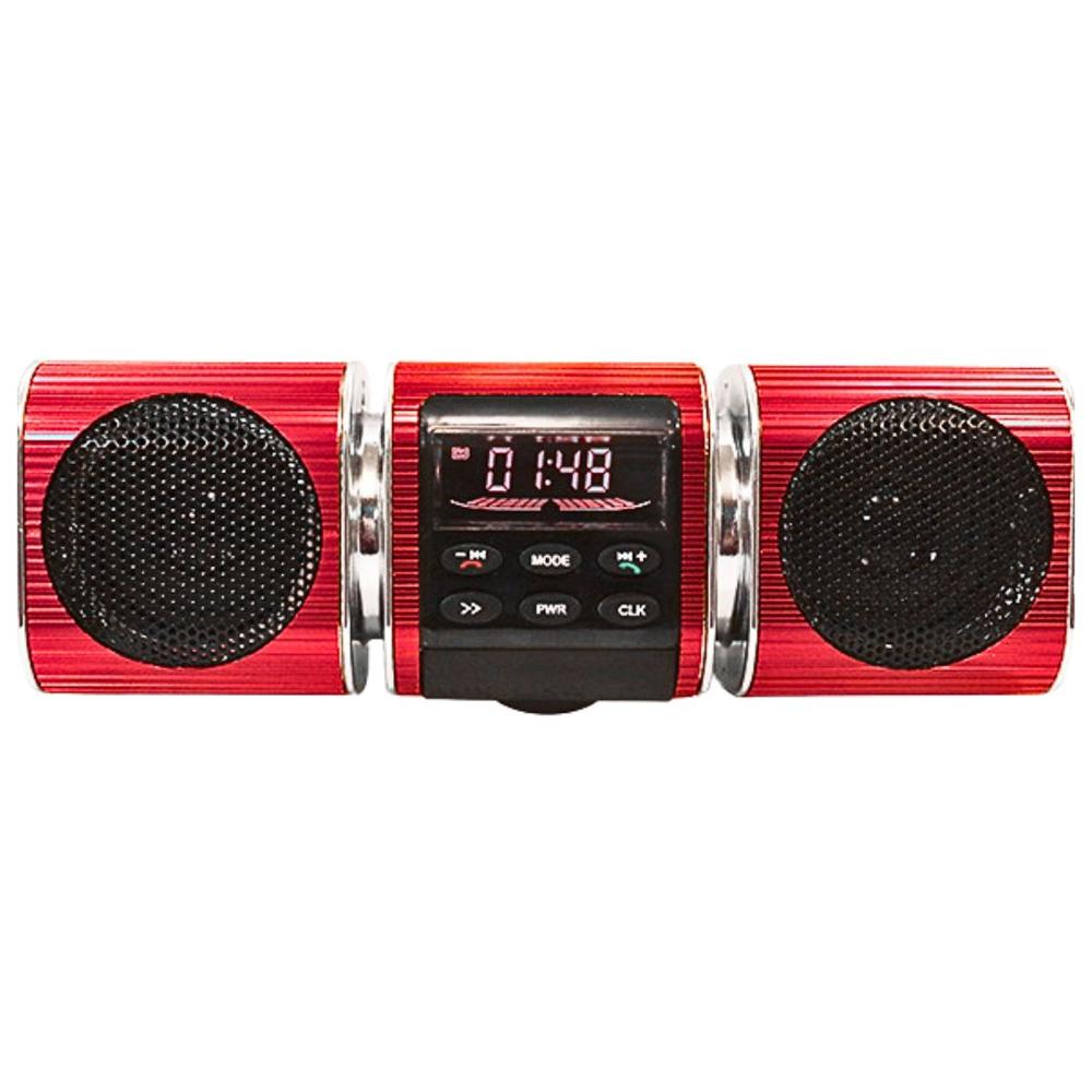 Parlante Bluetooth Metálico para Moto CAFINI MT-1210 Rojo