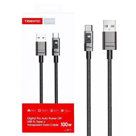 Cable de Datos Carga Rápida 100W USB a Tipo-C Apagado Automático AC-1 Cable de Datos Carga Rápida 100W USB a Tipo-C Apagado Automático AC-1