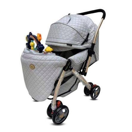 Coche Cuna Musical de Lujo Summer Day Gris