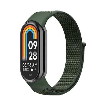 Correa de nylon Xiaomi Band 8 9 dark green Correa de nylon Xiaomi Band 8 9 dark green