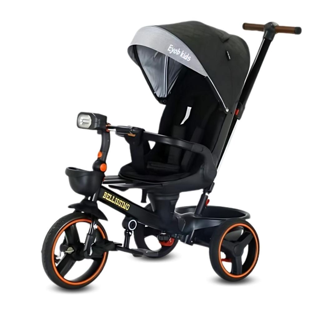 Triciclo Guiador Modelo Italiano Eyob Kids BELLISSIMO Negro
