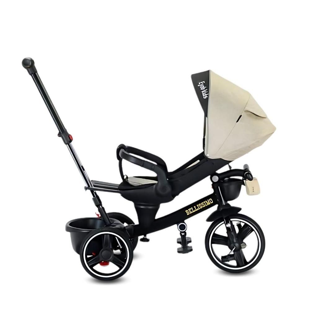 Triciclo Guiador Modelo Italiano Eyob Kids BELLISSIMO Beige