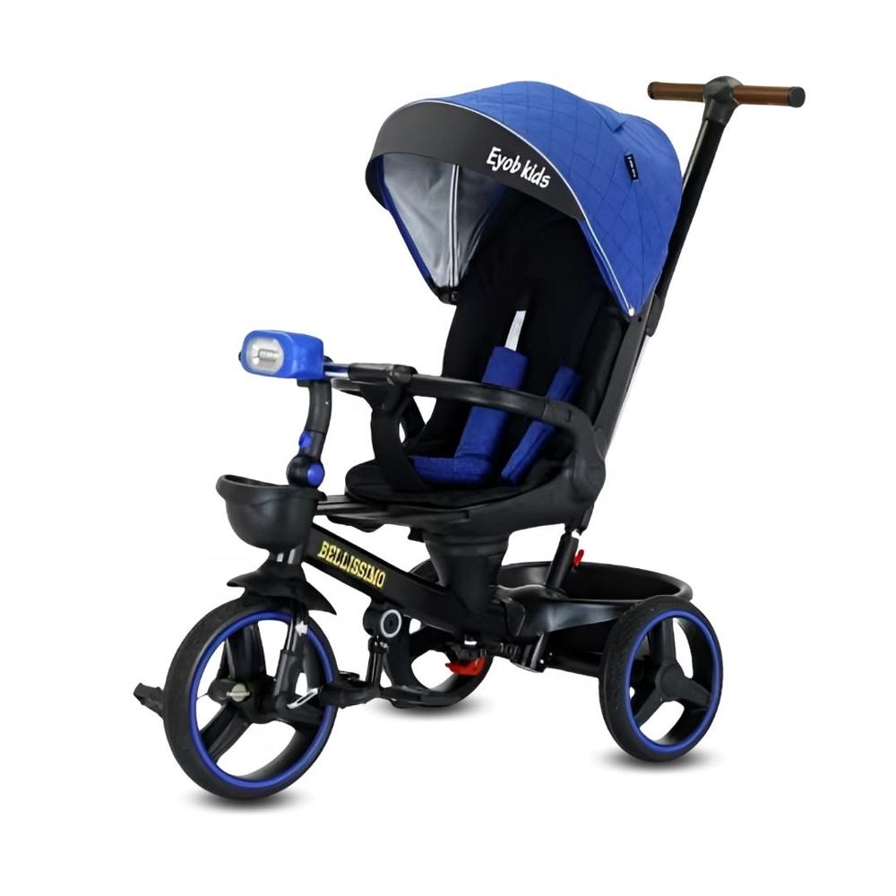 Triciclo Guiador Modelo Italiano Eyob Kids BELLISSIMO Azul