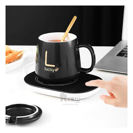 Set Ceramicado en Tono Negro Y+Papel de Regalo Set Ceramicado en Tono Negro Y+Papel de Regalo