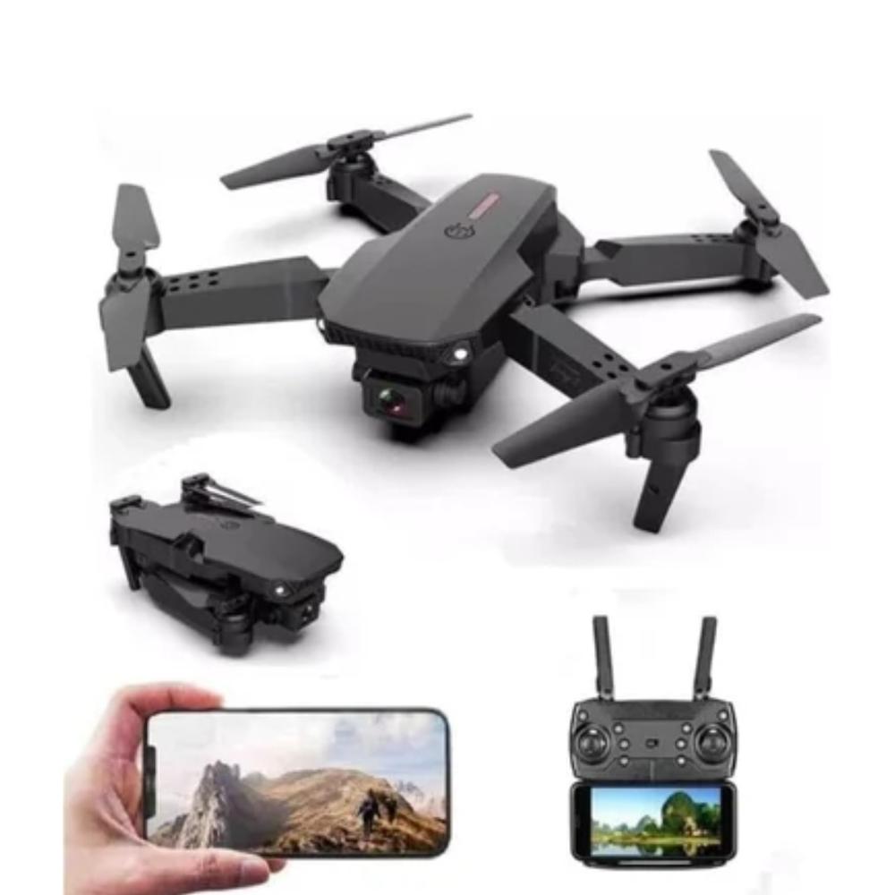 Dron E88 Wifi Dos cámaras Control  Camara Dual Rotación 360