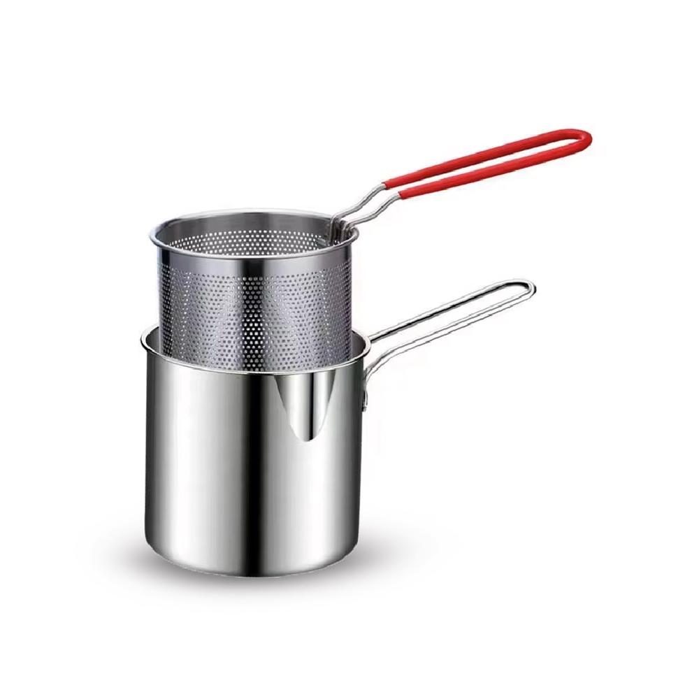 Olla Freidora y filtro de acero Inoxidable B-01