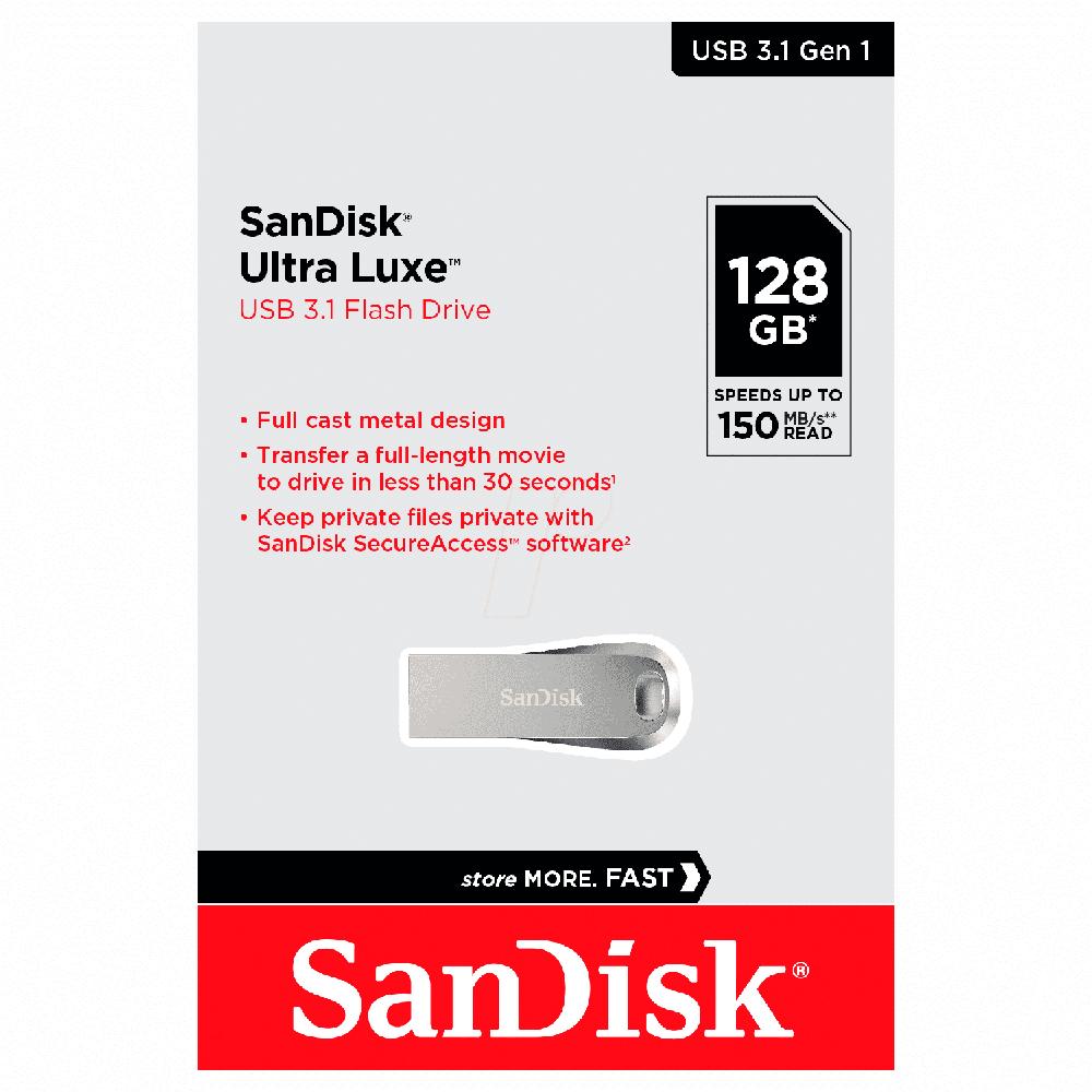 Memoria USB Sandisk Ultra Luxe 128GB 3.1 Flash Drive