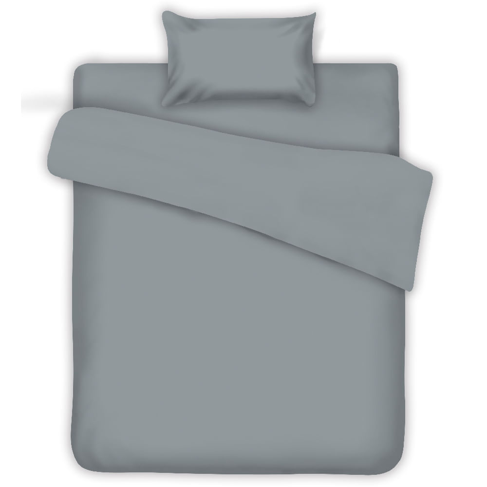 Sábana DECO HOME Microfibra 1.5 Plazas Acero