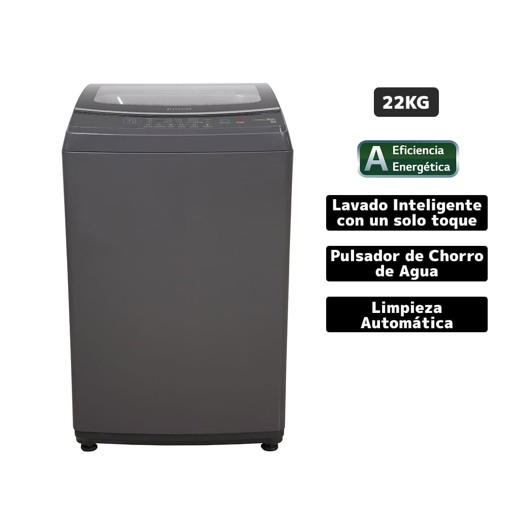 Lavadora BLACKLINE Carga Superior 22 Kg SPBL22TL Gris Oscuro