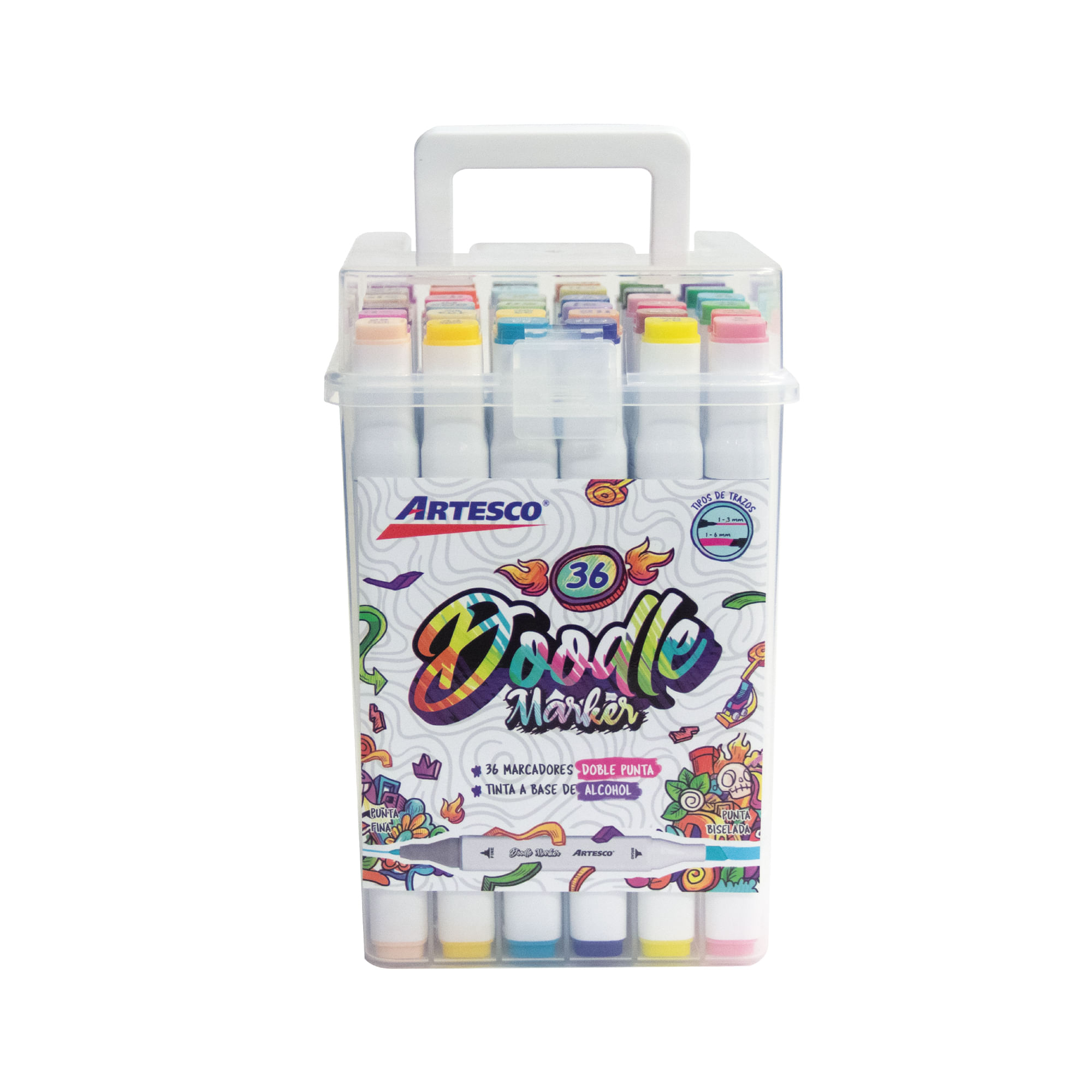 Doodle Markers ARTESCO Base Alcohol X36