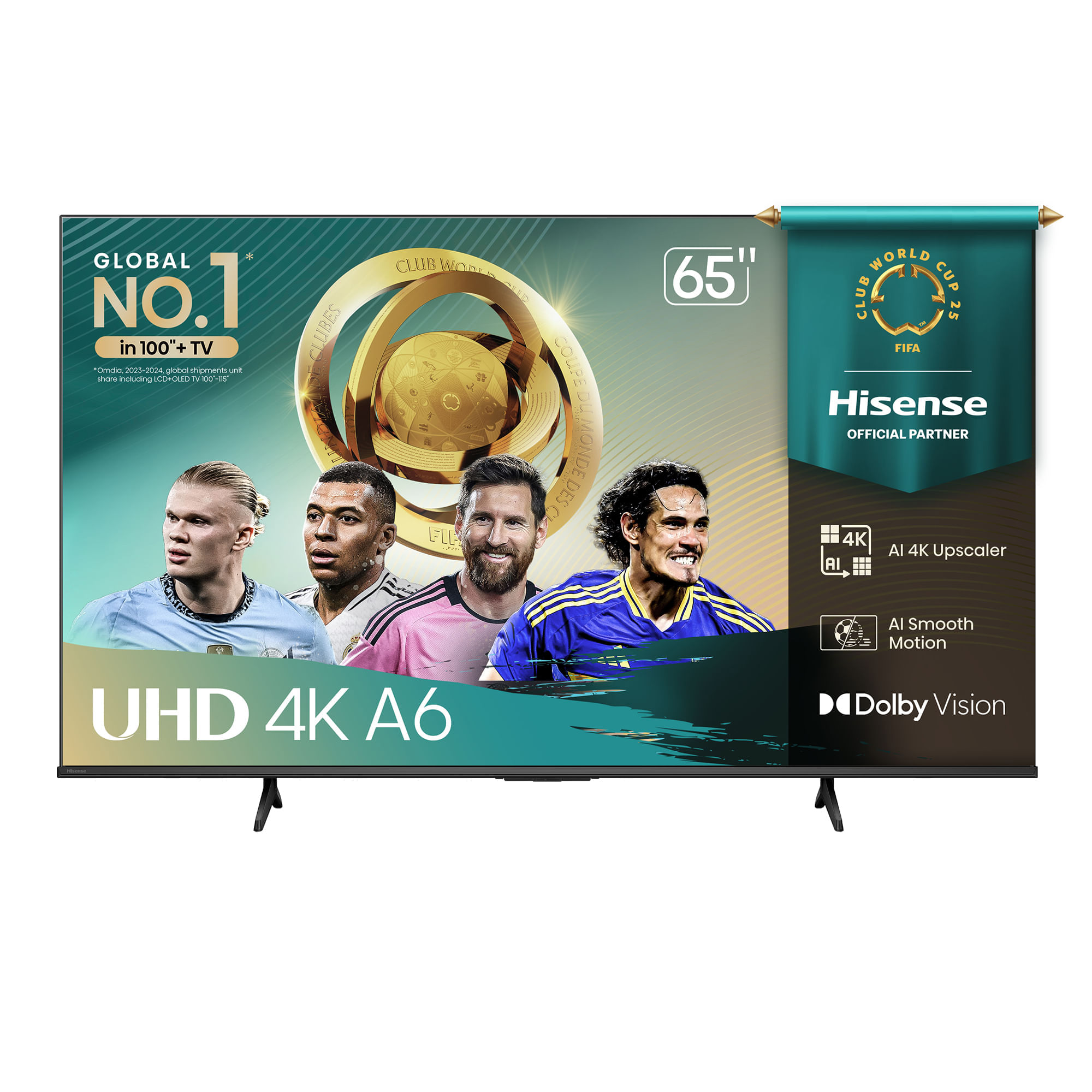 Televisor HISENSE LED ""65 UHD 4K Smart TV 65A6NV