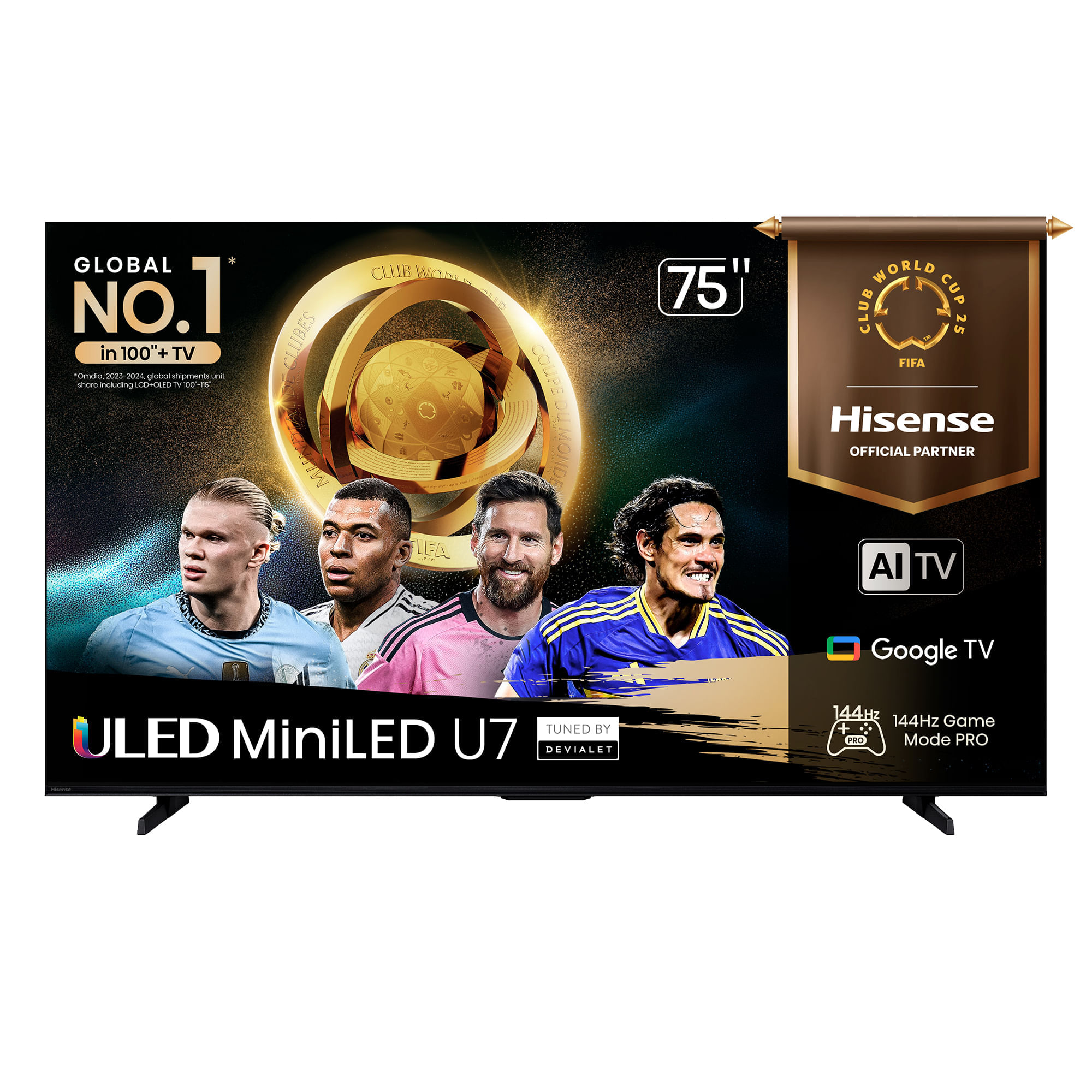 Televisor HISENSE Mini LED ""75 UHD 4K Smart TV 75U7QG