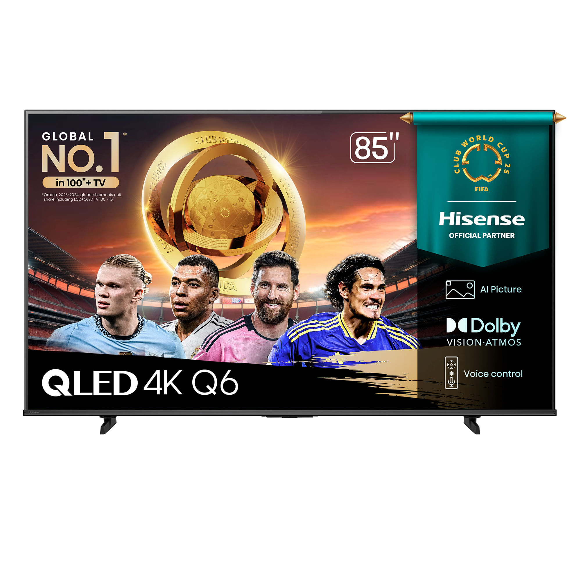 Televisor HISENSE QLED ""85 UHD 4K Smart TV 85Q6QV