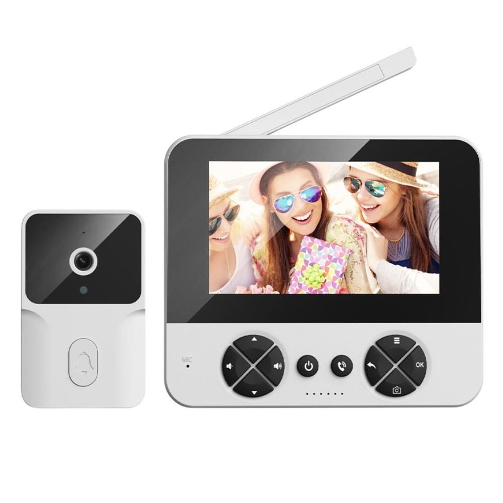 Timbre con Cámara HD Pantalla Inalámbrica y Audio Bidireccional