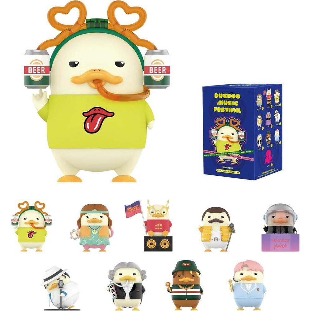 POP MART DUCKOO Figuras Music Festival, diseño aleatorio y coleccionables