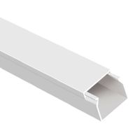 Canaleta PVC Cerrada 20x10mm Mutlusan Blanco con Adhesivo