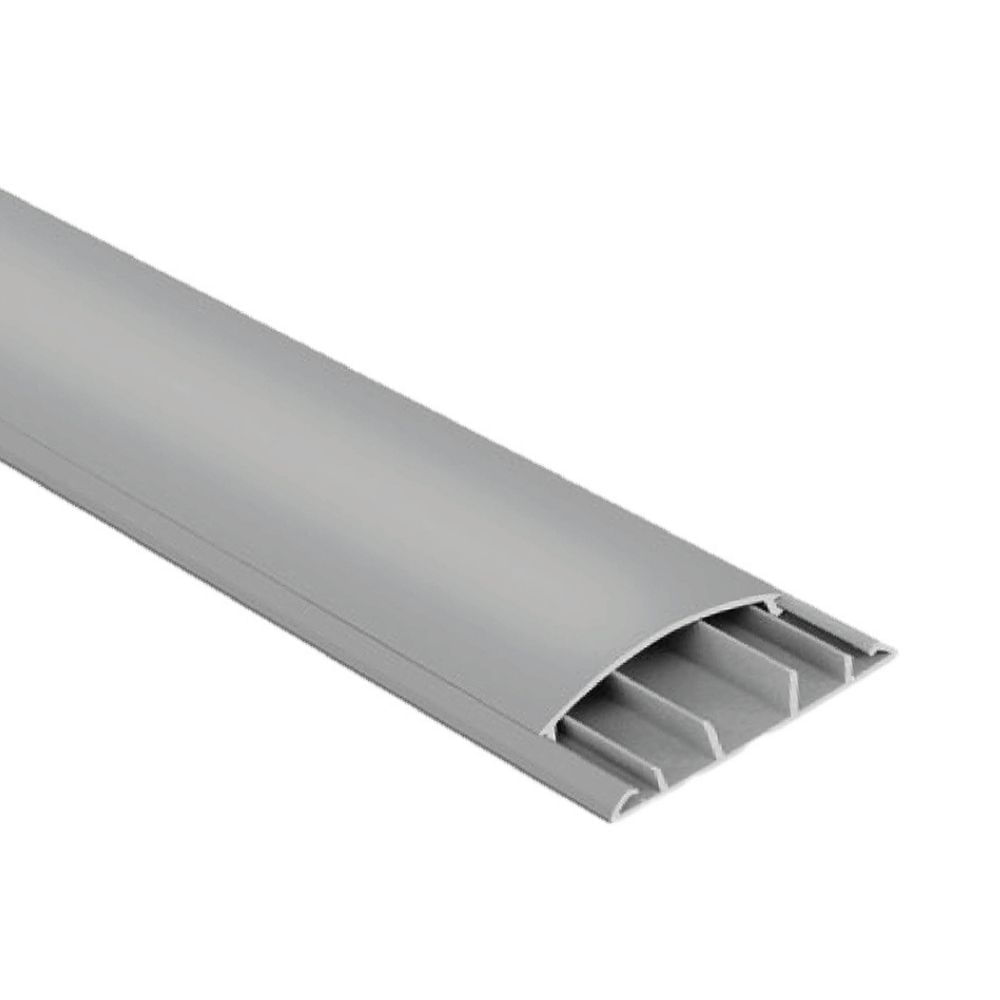 Canaleta Piso 60x15mm 2M con Adhesivo Gris Mutlusan