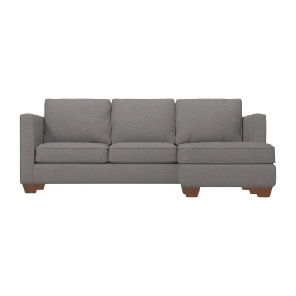 Sofá Seccional Derecho Valencia Gris Claro