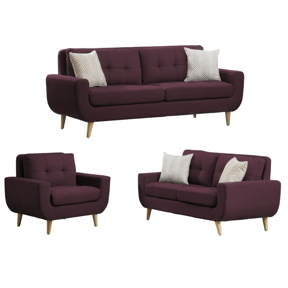 Juego de Sala Berlin 3 2 1 Vino