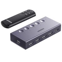 Switch Hdmi 2.0 5 Puertos 4k 60hz Ugreen 3d Hdr con Control