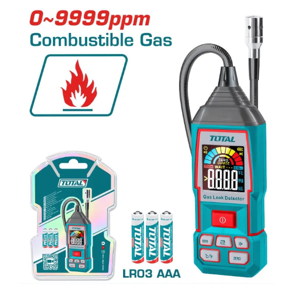 Detector de Fuga de Gas Digital 0-9999PPM Total - TETGA031