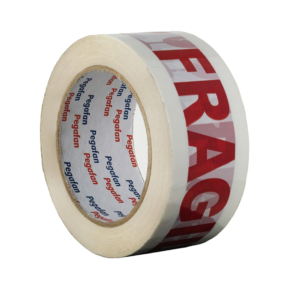Cinta de Embalaje Pegafan Embalaje 714 Frágil Blanco 2'' x 110Yds