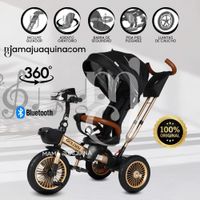 Triciclo Guiador 3 En 1 «GOLDEN II NEW COLLECTION» USB Black