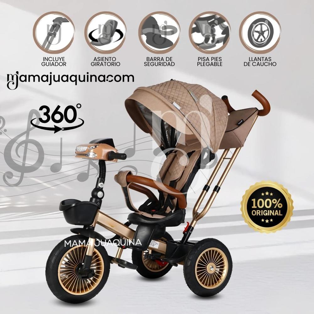 Triciclo Guiador 3 En 1 «GOLDEN II NEW COLLECTION» USB Coffee