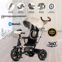Triciclo Giratorio 5 en 1 «NOVA NEW» USB Bluetooth Beige
