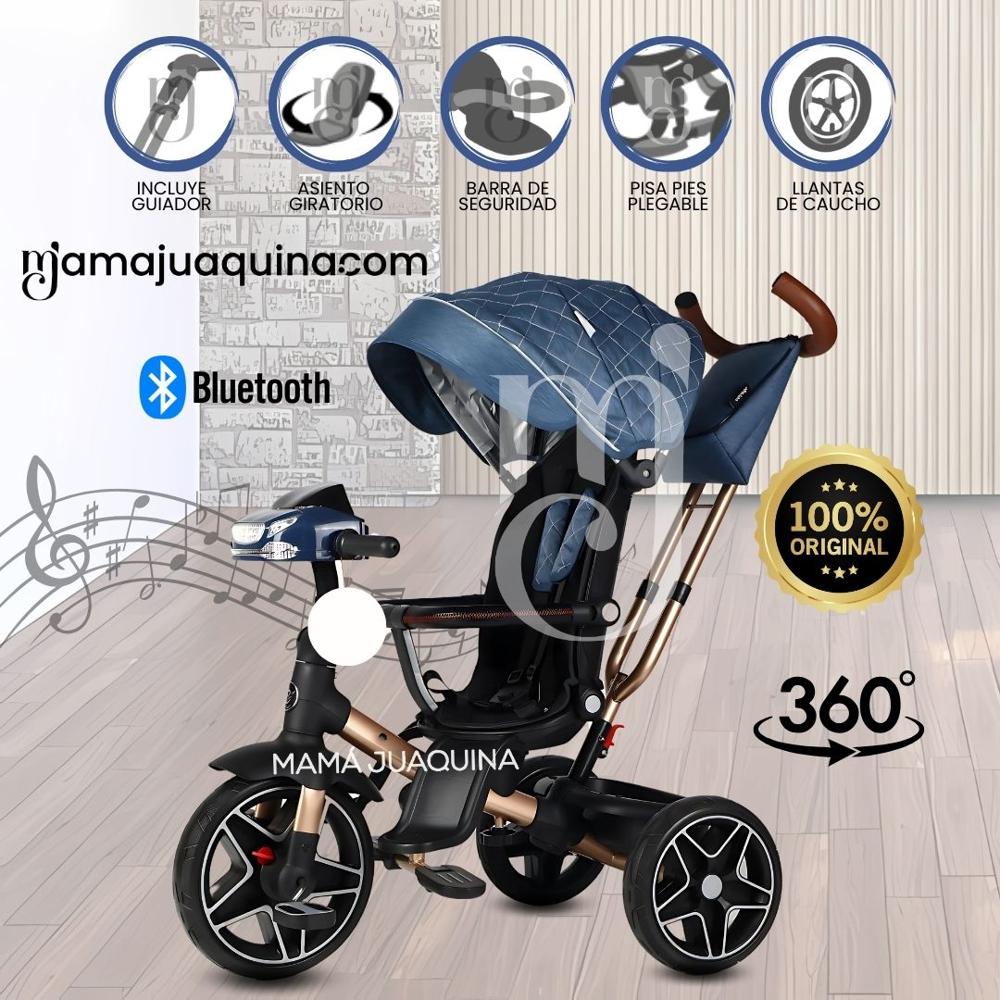 Triciclo Giratorio 5 en 1 «NOVA NEW» USB Bluetooth Blue
