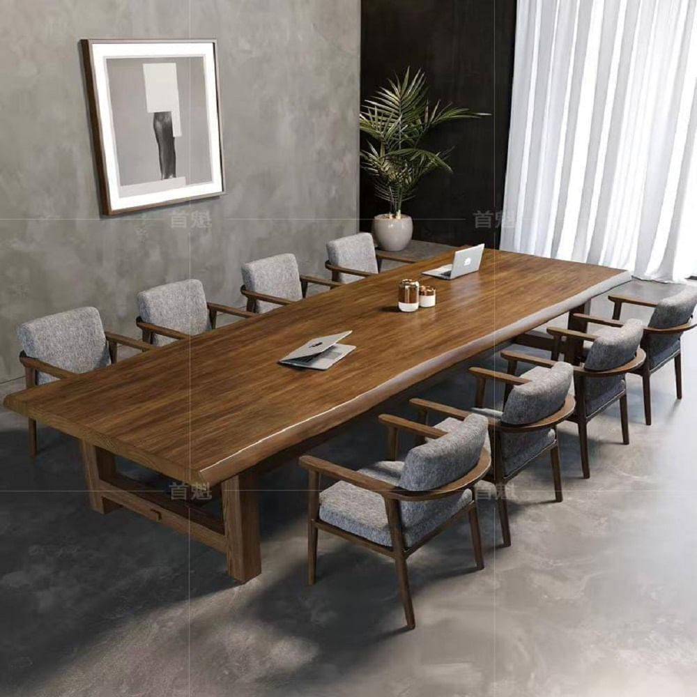 DM MESA CONFERENCIA PRIMU 300 CM + SILLONES - GRIS