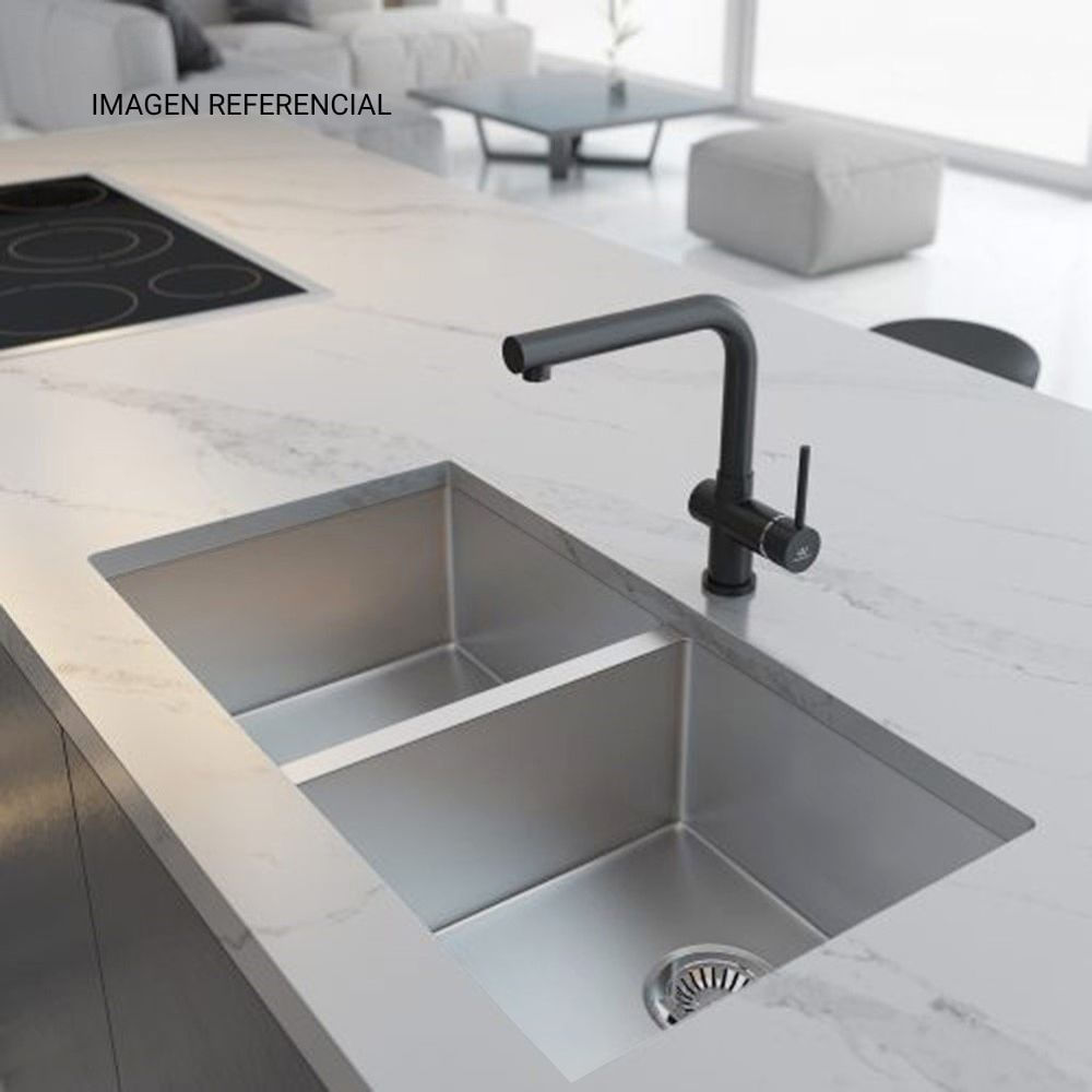 Lavadero Ambar 2 pozas con accesorios 79x44cm Splendid