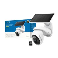 Cámara Seguridad Tp-Link Tapo C660 KIT 4K 8MP Panorámica Zoom18X Panel Solar 256GB