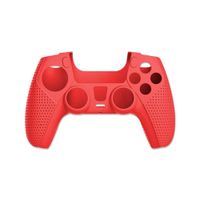 Protector De Silicona compatible con Mando PS5 Dualsense AKSW-181 Blanco-Rojo