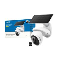 Cámara Seguridad Tp-Link Tapo C660 KIT 4K 8MP Panorámica Zoom18X Panel Solar 128GB