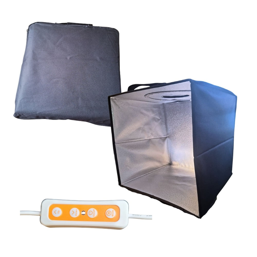 Cubo Fotografico Negro 40x40cm Usb Luz Led Py12233 Productos + Accesorios