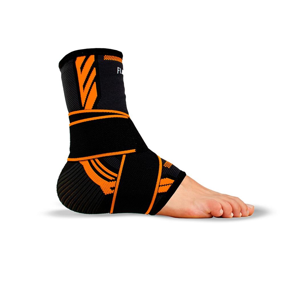 Tobillera Ajustable de Compresión Para Deporte Talla S Color Naranja