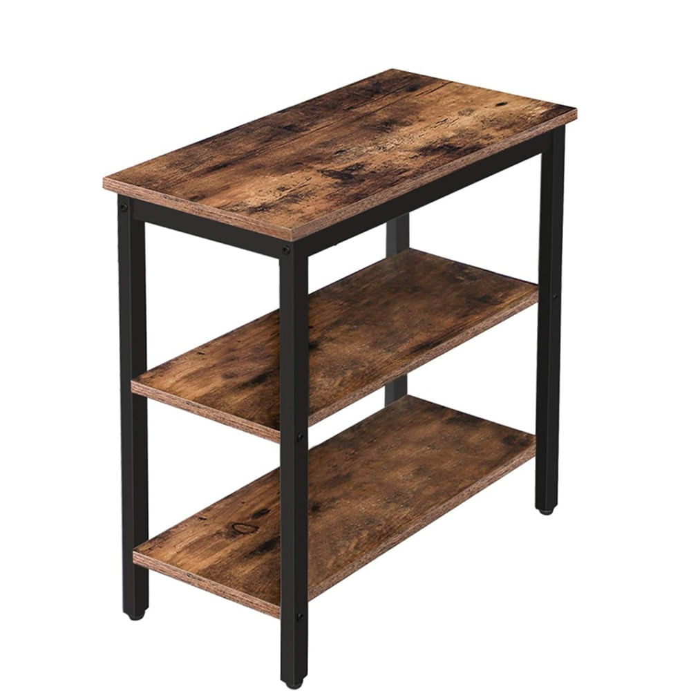 Mesa Auxiliar Rectangular Tres Niveles Nogal
