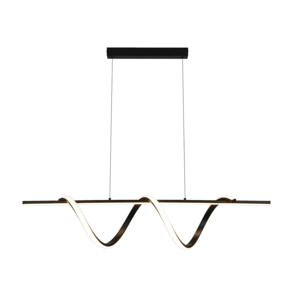 Lámpara Colgante Led Orange Wavy Luz Cálida