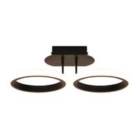 Lámpara Colgante LED Orange Mini Doha 15W en Color Negro con Luz Cálida