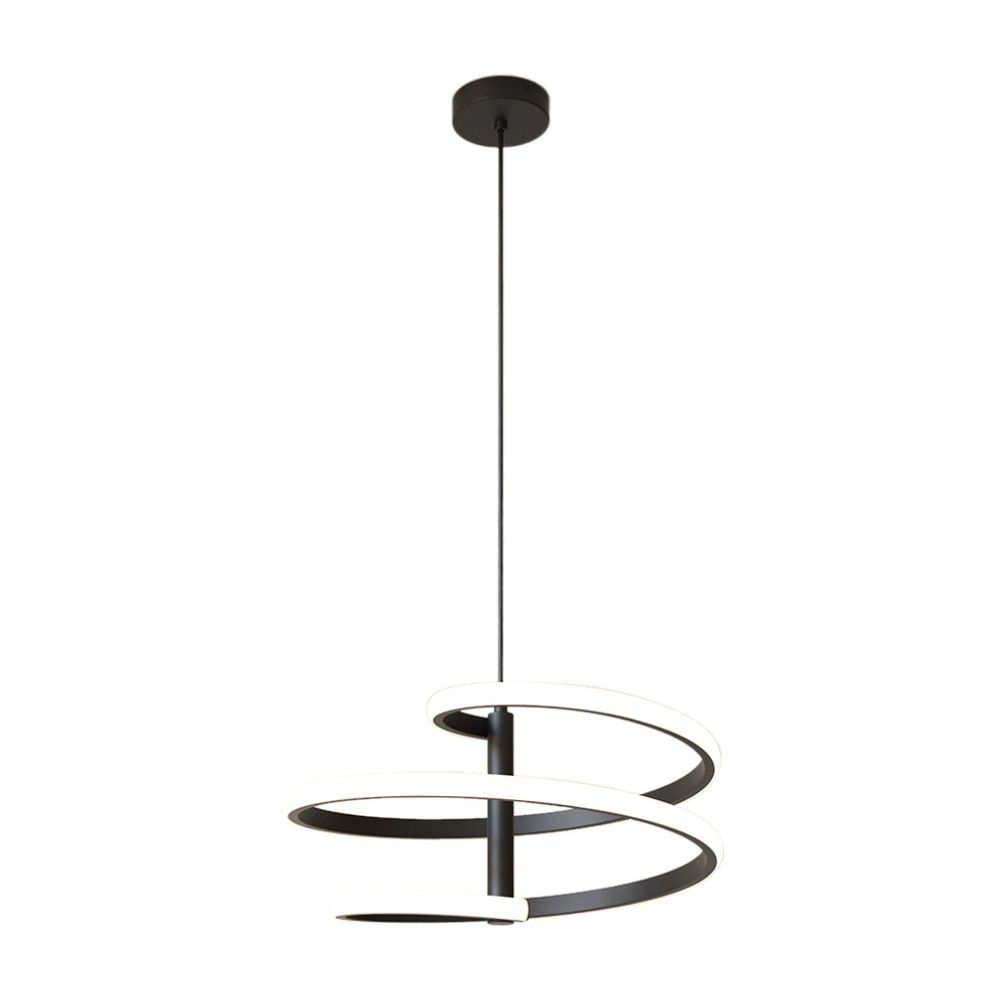 Lámpara Colgante Led Orange Espiral 27W Luz Cálida Negro