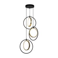 Lámpara Colgante Led Orange Aura Luz Cálida Negro/Oro