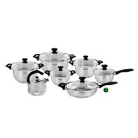 Juego de ollas LUISSANT Acero Inoxidable LU-1405A-IN 14 Piezas