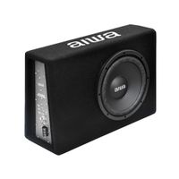 Subwoofer para Auto 10 pulgadas Amplificado Caja Slim Alfombrada 600W AW-101BX